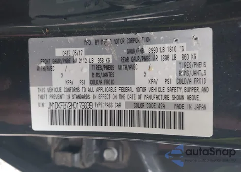 2017 Mazda Cx-3 Sport from USA, damaged, VIN JM1DKFB72H0179839